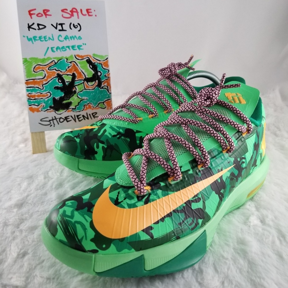 Nike KD 6 - Green Camo / Easter - Kevin Durant